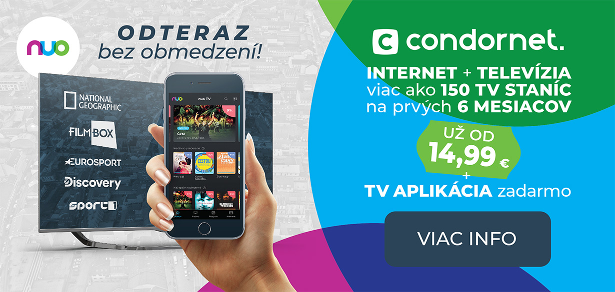 INTERNET + TELEVÍZIA s viac ako 150 TV STANICAMI už od 14,99€